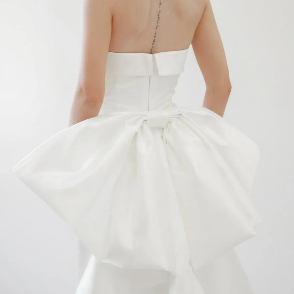 Watters Mimi Gown with Watters Dee Bow - Picture 4 of 7